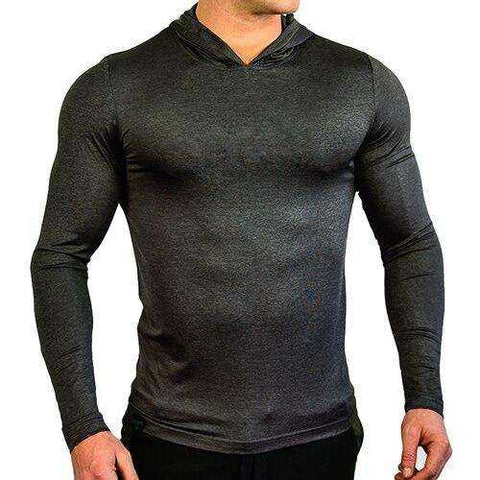 Image of MUSCLE ALIVE Gym Hoodie Men Bodybuilding  Sweatshirts