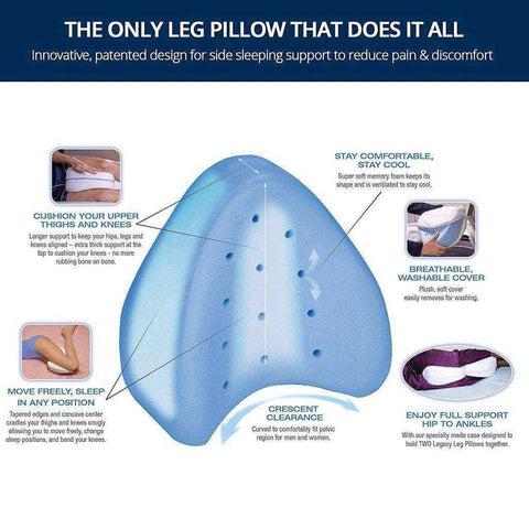 Image of New Legacy Leg Pillow Relief Sleeping Orthopedic