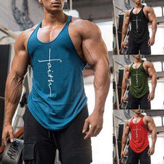 Men's Bodybuilding Tank Tops Gym Sleeveless Vest Shirts Plus Size