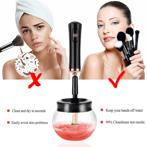 Image of Electric Makeup Brush Cleaner And Dryer Set