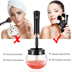 Electric Makeup Brush Cleaner And Dryer Set