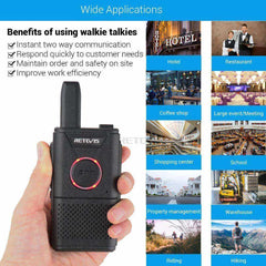 Rechargeable Walkie Talkie 4pcs Dual PTT Two-way Radio