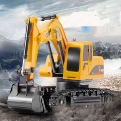 2.4Ghz 6 Channel 1:24 RC Alloy and plastic Excavator Engineering toy For kids