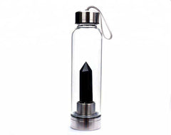 Direct Drinking Natural Glass 500ML Crystal Healing Bottle