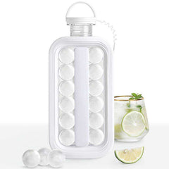 Folding Ice Ball Maker Kettle Flat Body Portable With Lid For Cold Drink