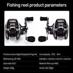 Electronic Digital Display Baitcasting Fishing Reel Counter