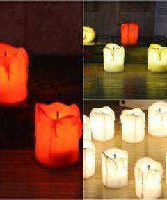 12Pcs Flameless Battery Candles Cool Tealight