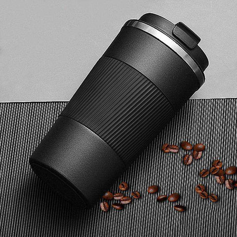 Image of 380ml/510ml Double Stainless Steel Leak-Proof Non-Slip Coffee Water Thermos Mug