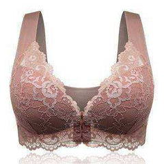 Aesthetic Extra Elastic Breathable Front Closure Lingerie Lace Bra