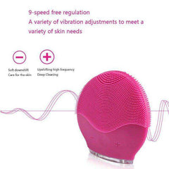 Facial Silicone Shrinking Pores Oil-control Electric Cleansing Brush