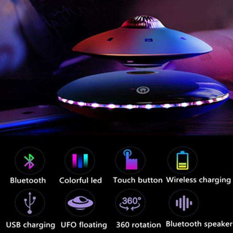 Image of Levitating UFO speaker led table lamp