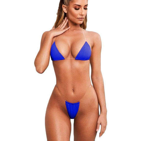 Image of 2021 New Women Sexy Micro G-string Thong Underwear Swimsuit Bikini Set
