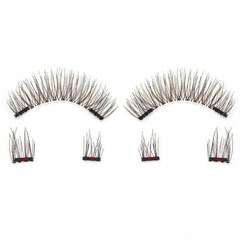 Image of 4 Pieces Comfortable Magnetic Natural False Eyelashes