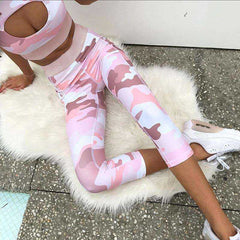 Pink Camo Pocket Sportswear Set