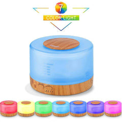 Aesthetic 7 Color LED Light Air Humidifier Cool Mist Aroma Oil Diffuser