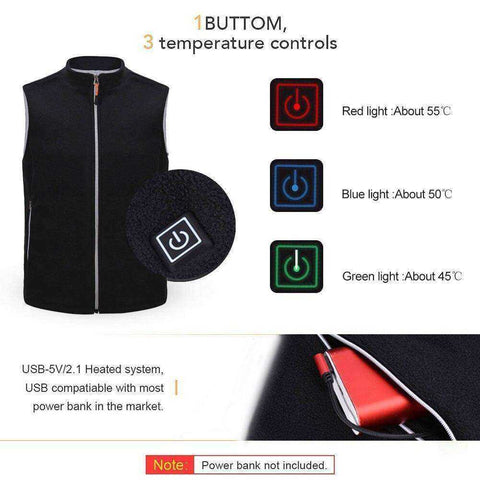 Image of Electric Infrared Thermal Heating Vest Jacket