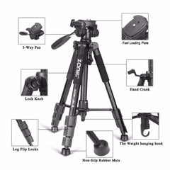 New Portable Travel Aluminium Camera Tripod Z666 Stand