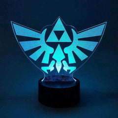 Zelda Visual Illusion LED 3D Nightlight RGB Color Changing Link Action