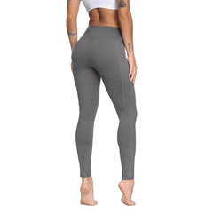 Elastic High Waist Push Up Leggings With Pocket