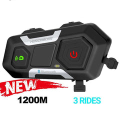 Waterproof Motorcycle Wireless Intercom Headset Helmet 1200M