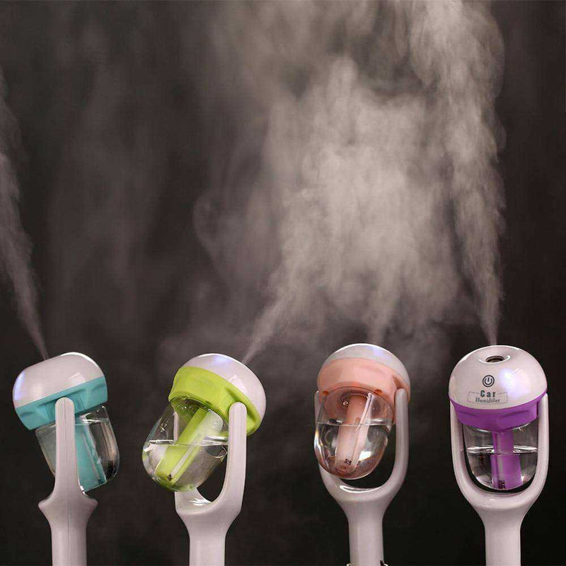 Car Humidifier Air Purifier Essential Oil Diffuser and Portable Auto Mist Maker
