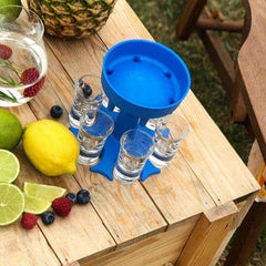 6 Shot Glass And Dispenser
