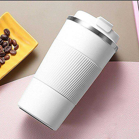 Image of 380ml/510ml Double Stainless Steel Leak-Proof Non-Slip Coffee Water Thermos Mug