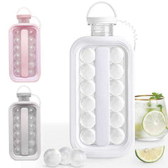 Folding Ice Ball Maker Kettle Flat Body Portable With Lid For Cold Drink