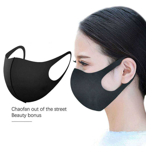 Image of 4pc Adult Washable Mouth Caps Reusable Protection Face Mask