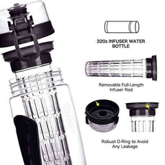 32oz 1000ml New Fruit Infuser Juice Shaker Sports Lemon Water Bottle