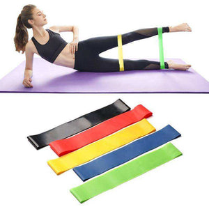 Resistance Elastic Fitness Bands Yoga Exercise Rubber Workout