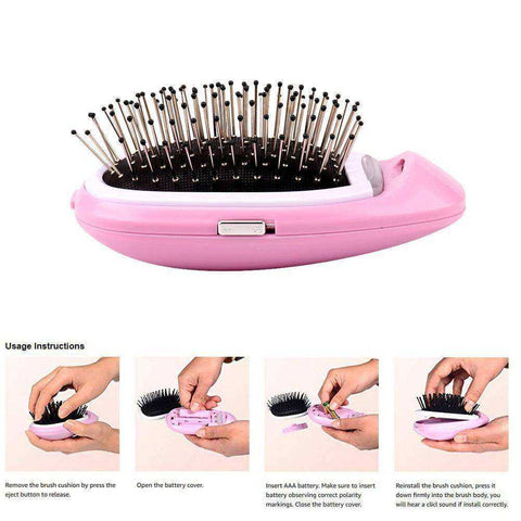 Image of Portable Electric Magic Negative Ion Massage Hairbrush