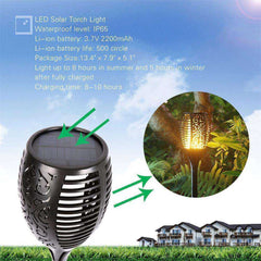 Outdoor Waterproof  Flame Garden Courtyard Balcony LED Solar Lights