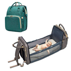 Multi-purpose Storage Travel Bag Convertible Baby Diaper Bag Bed