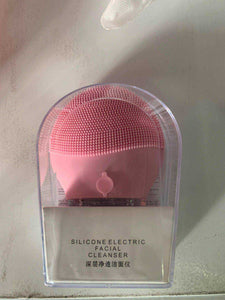 Electric Sonic Vibration Massager Silicone Facial Cleansing Brush