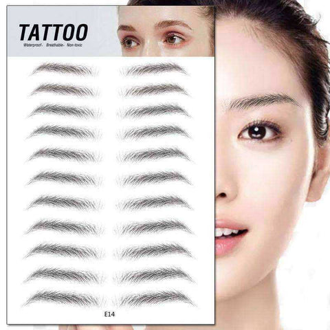 Image of Magic False Eyebrows Tattoo Sticker