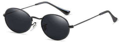 Small Oval Mirror Women Alloy Sunglasses  UV400 Eyeglasses