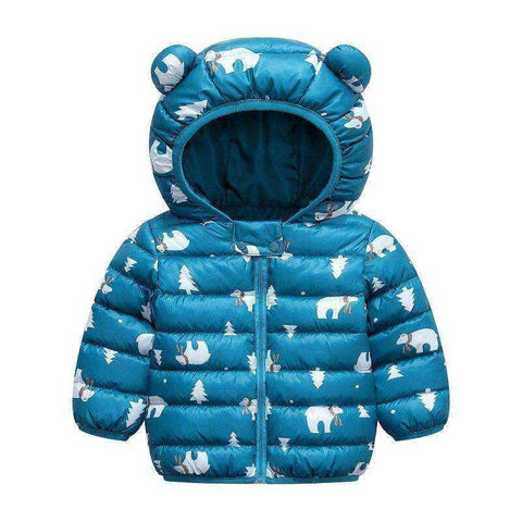 Image of Warm Winter Zipper Hooded Children's Jackets