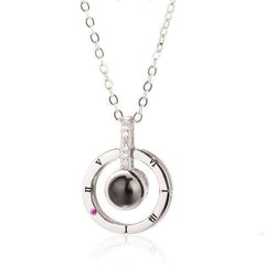 I Love You Necklace 100 Languages Projection Pendant
