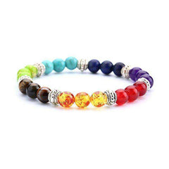 7 Chakra Awakening Healing Lavastone Crystal Bracelet