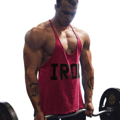 Men's Athletic Printed Gym Workout Bodybuilding Tank Tops Stringer