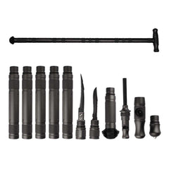 Multi-Functional  Aluminum Alloy Tactical Stick Trekking Pole