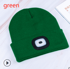 Unisex LED Lighted Knitted Beanie Cap Warm Winter