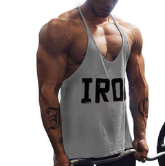 Men's Athletic Printed Gym Workout Bodybuilding Tank Tops Stringer