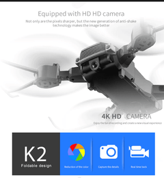 High Quality Foldable Drone Dual 4k & 1080p Hd Camera Quad Copter