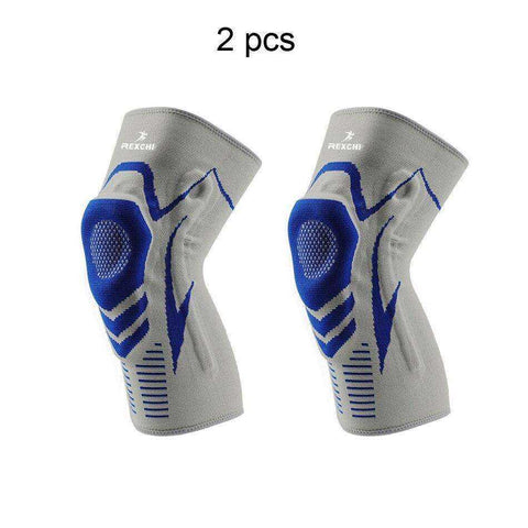 Image of Basketball Elastic Non-slip Patella Brace Knee Pads with Support Silicon Padded