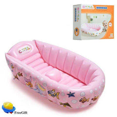 Portable Inflatable Baby Bath Tub Cushion Warm With Air Pump