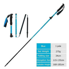 Collapsible Hiking Trekking Poles Folding Stick