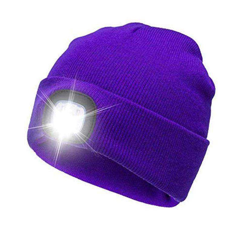 Image of Unisex LED Lighted Knitted Beanie Cap Warm Winter