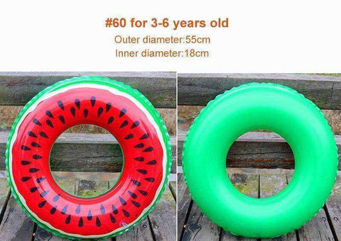 Image of High Quality Watermelon Circle Pool Float Circle Swimming Ring for Kids & Adults